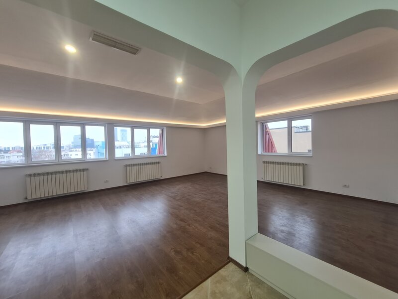 Herastrau, Penthouse exclusivist de inchiriat, 4 camere, 156 mp, living.